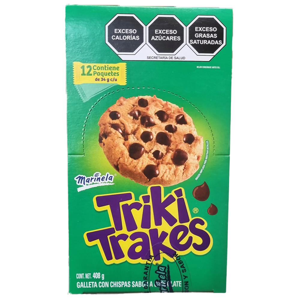 Mexgrocer Europe Marinela TrikiTrakes Chocolate Chip Cookies 12 x